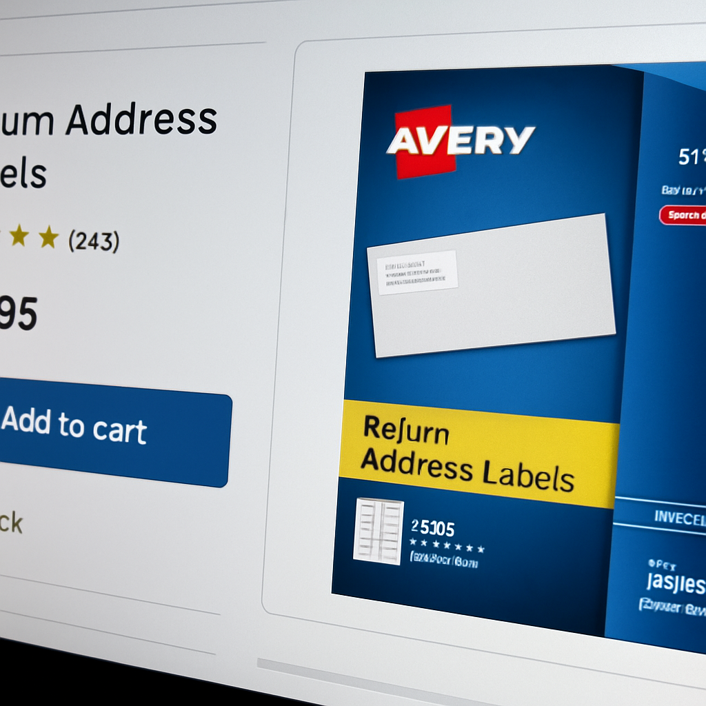 Where can you find sophisticated and personalized return address labels for your mail?