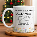 Aunt & Niece Always Connected by Heart With Flowers