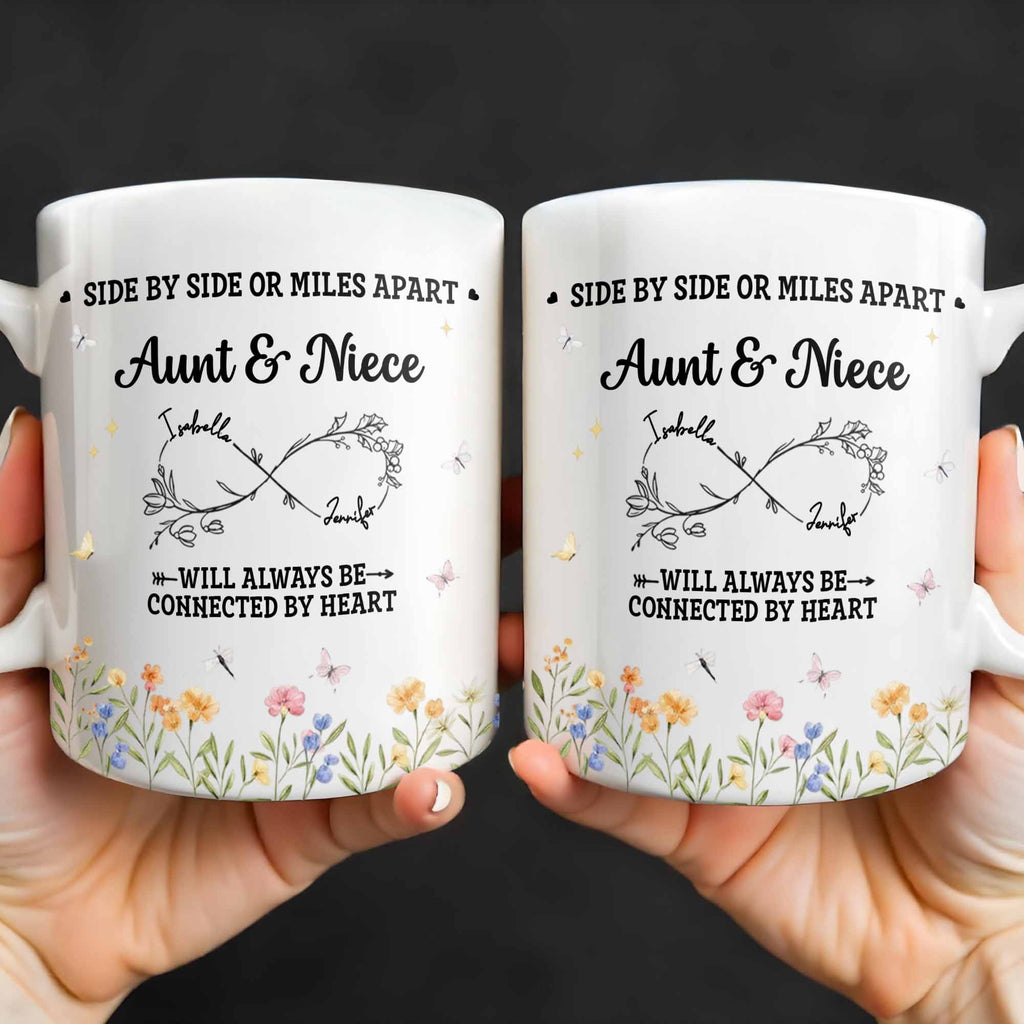 Aunt & Niece Always Connected by Heart With Flowers