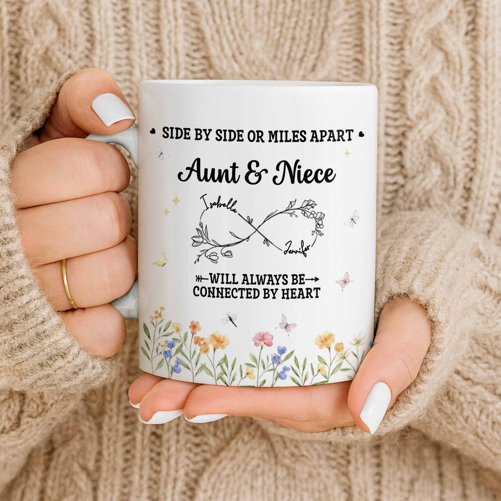 Aunt & Niece Always Connected by Heart With Flowers