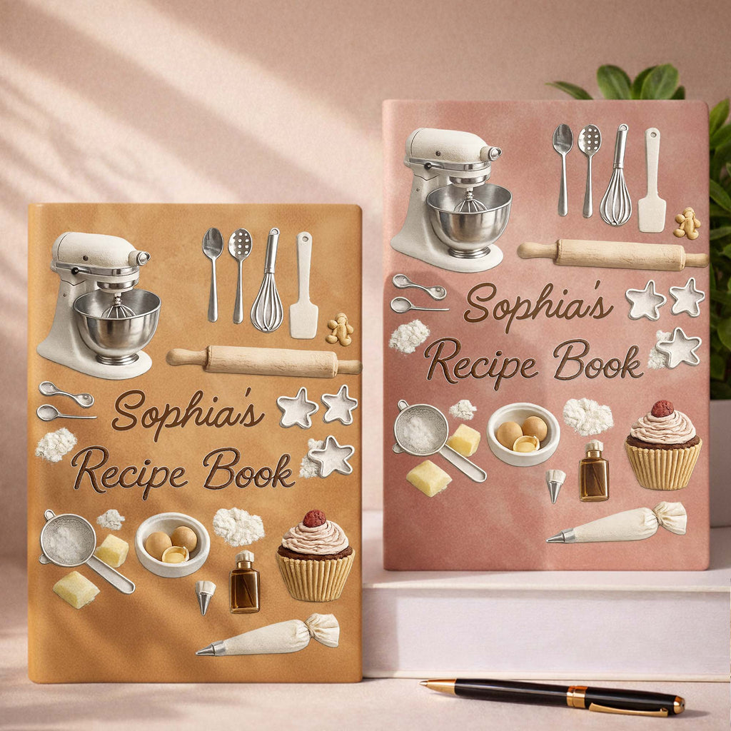 My Recipe Book With Stand Mixer And Baking Tools