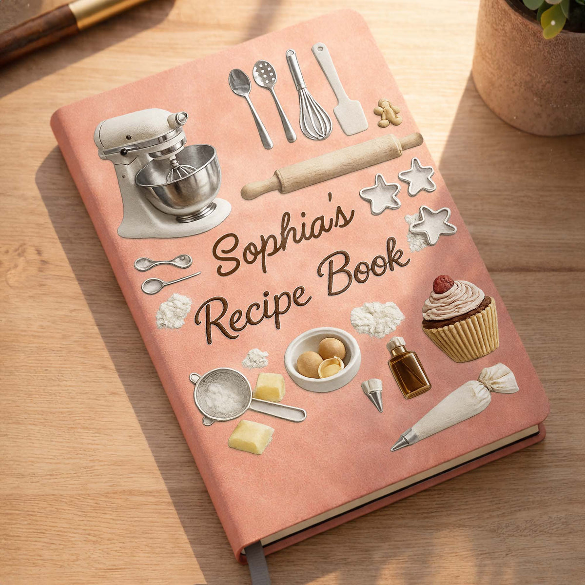 My Recipe Book With Stand Mixer And Baking Tools