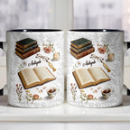 A Cozy Moment With Books And Flowers
