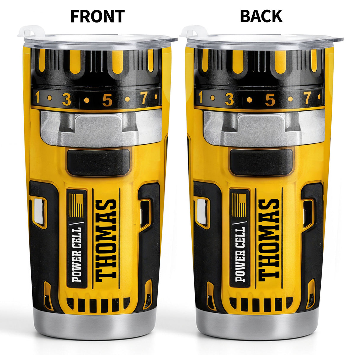 Perfect Gift For Handyman Featuring Tools And Drill Design - Personalized Custom Stainless Steel Tumbler 20oz 30oz - BRT010_TB