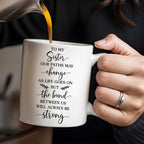 Always Sisters Strong Bond Floral Sister Mug