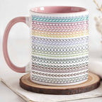 A Ray Of Sunshine On A Cloudy Day Colorful Design - Personalized Custom Accent Mug - BST149_AMUG