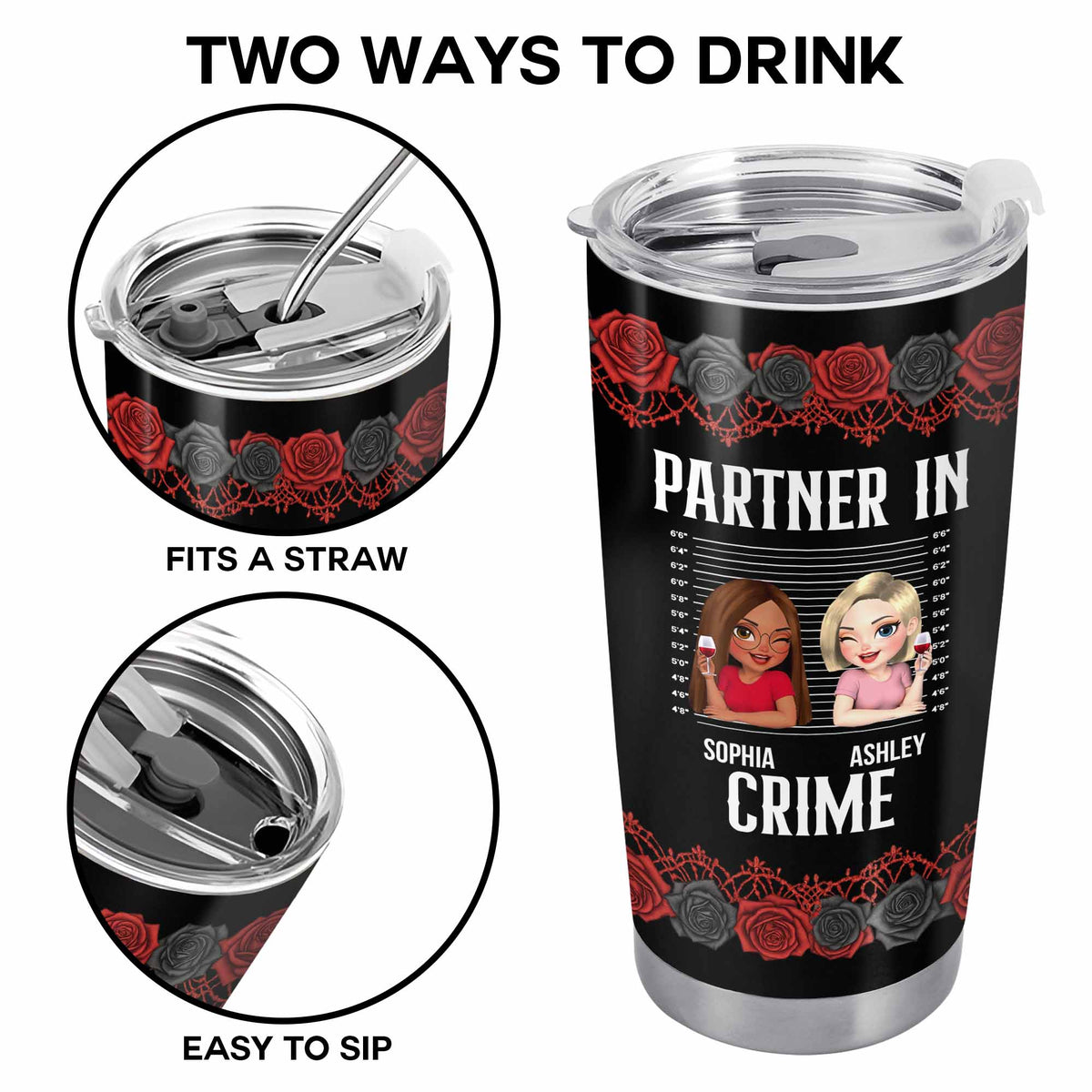 Just Remember If We Get Caught, Red Roses, Cartoon Avatars