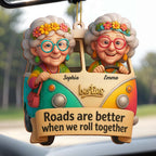 Roads Are Better When We Roll Together, Elderly Ladies in Van