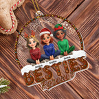 Sisters Forever With Sister Figures And Christmas Hats