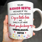 Thank You For Being My Unbiological Sister, Elderly Women & Flowers