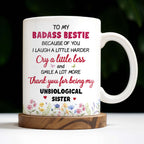 Thank You For Being My Unbiological Sister, Elderly Women & Flowers