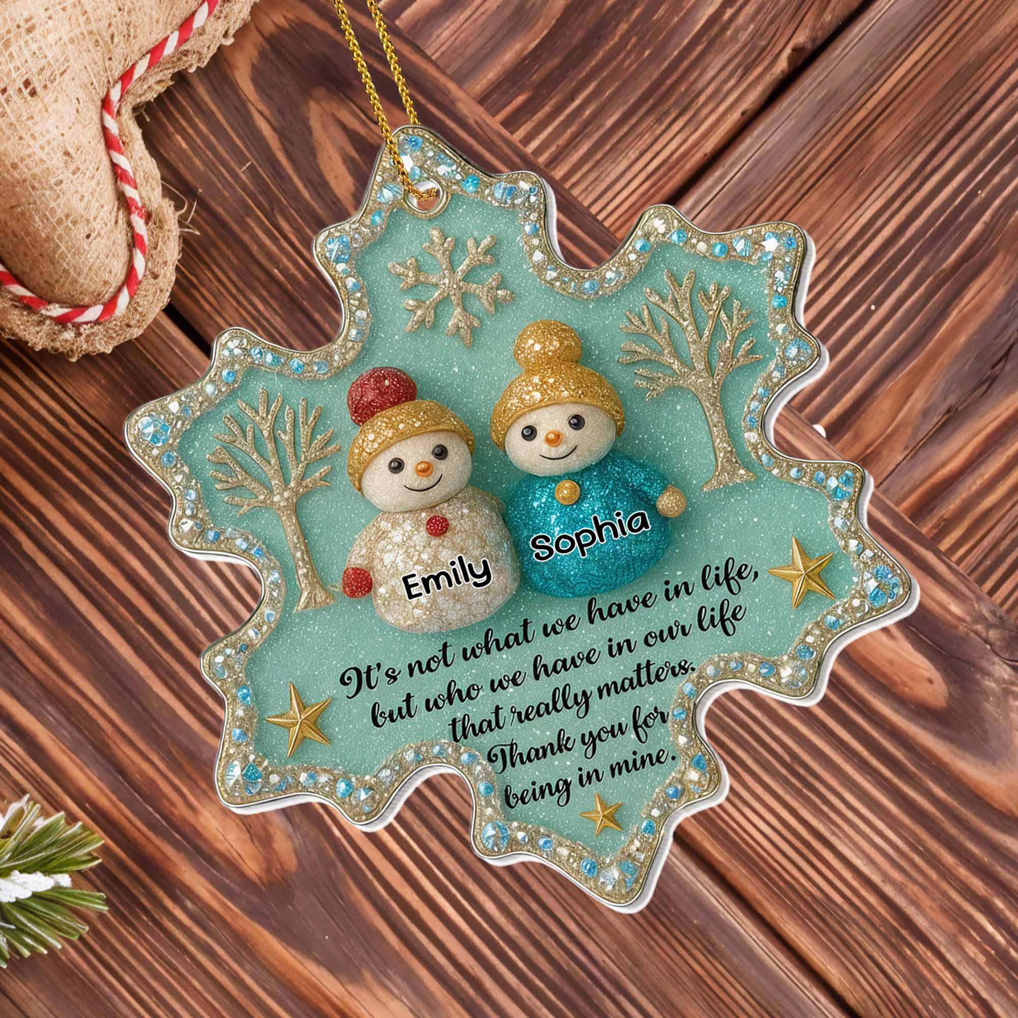 Thank You For Being In Mine, Snowmen And Tree