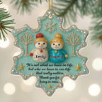 Thank You For Being In Mine, Snowmen And Tree