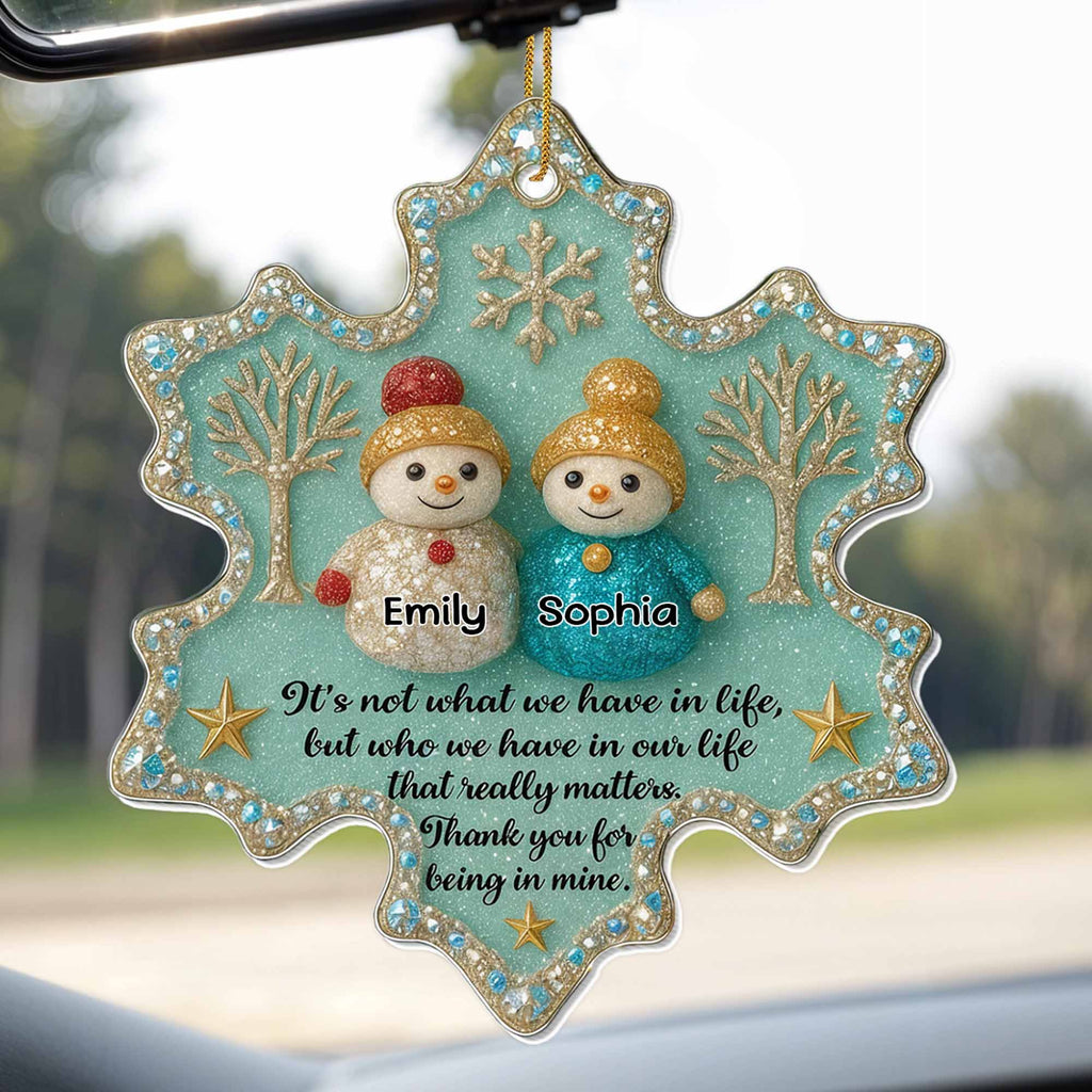Thank You For Being In Mine, Snowmen And Tree