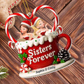 Sisters Forever Santa Hats And Candy Cane