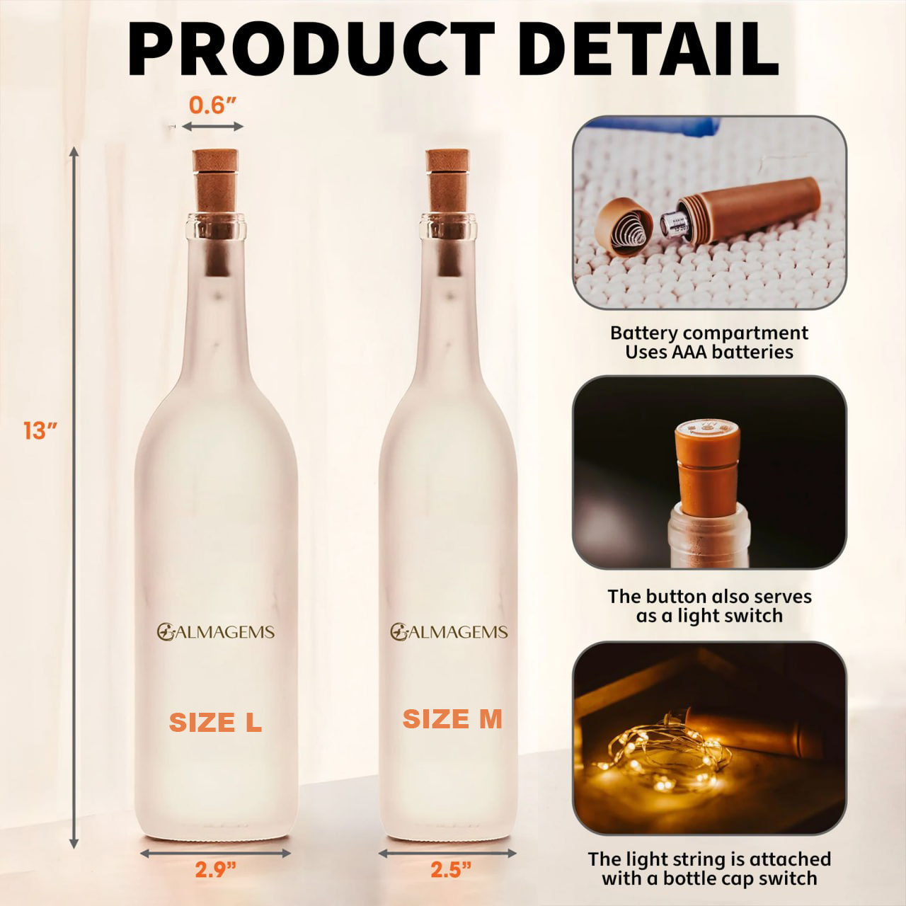 Take Pride In How Far You've Come, Graduate And Balloons - Personalized Bottle Lamp - GRAD016_BTL