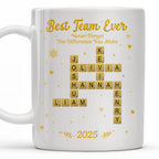 Best Team Ever For Office Members With Scrabble Design