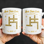 Best Team Ever For Office Members With Scrabble Design