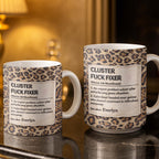Cluster F❤️ck Fixer Leopard Print Mug