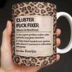 Cluster F❤️ck Fixer Leopard Print Mug