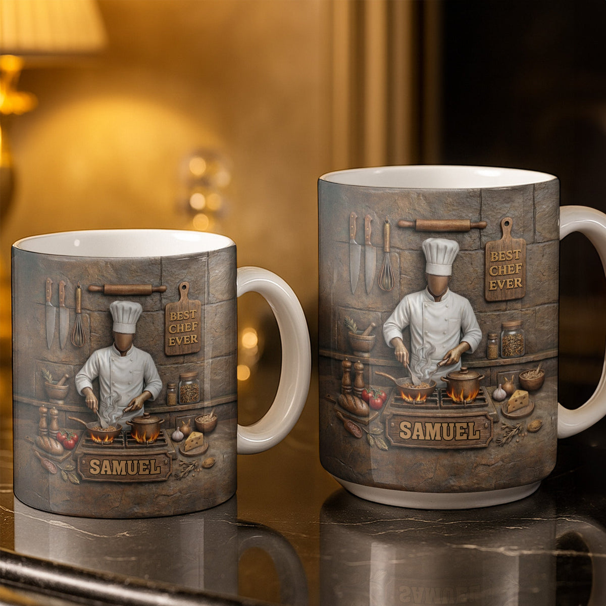 Best Chef Ever With Kitchen Tools And Cooking Stove