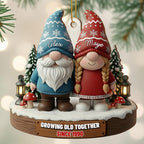 Growing Old Together, Custom Couple Gnomes