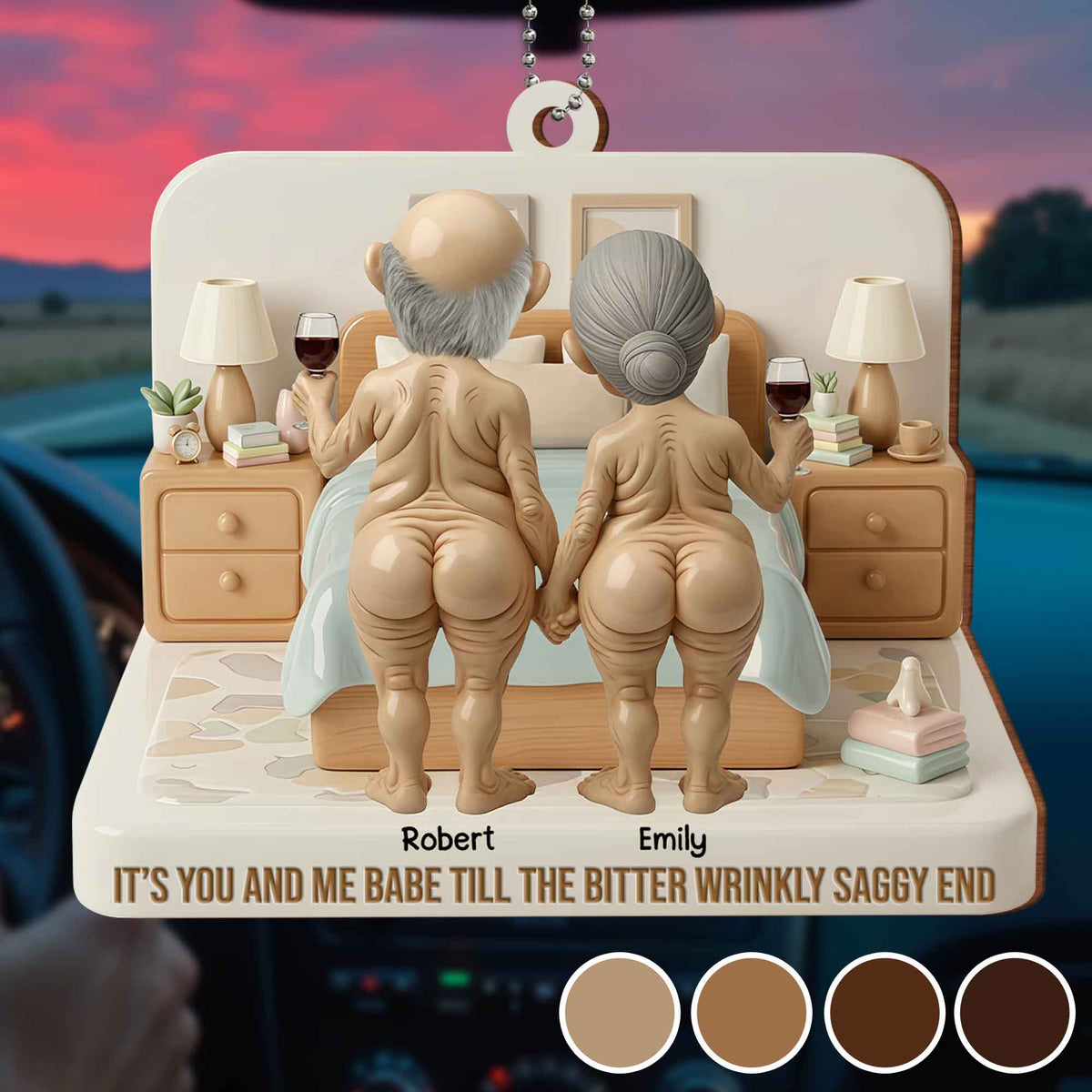 It's You And Me Babe Till The Bitter Wrinkly Saggy End, Elderly Couple