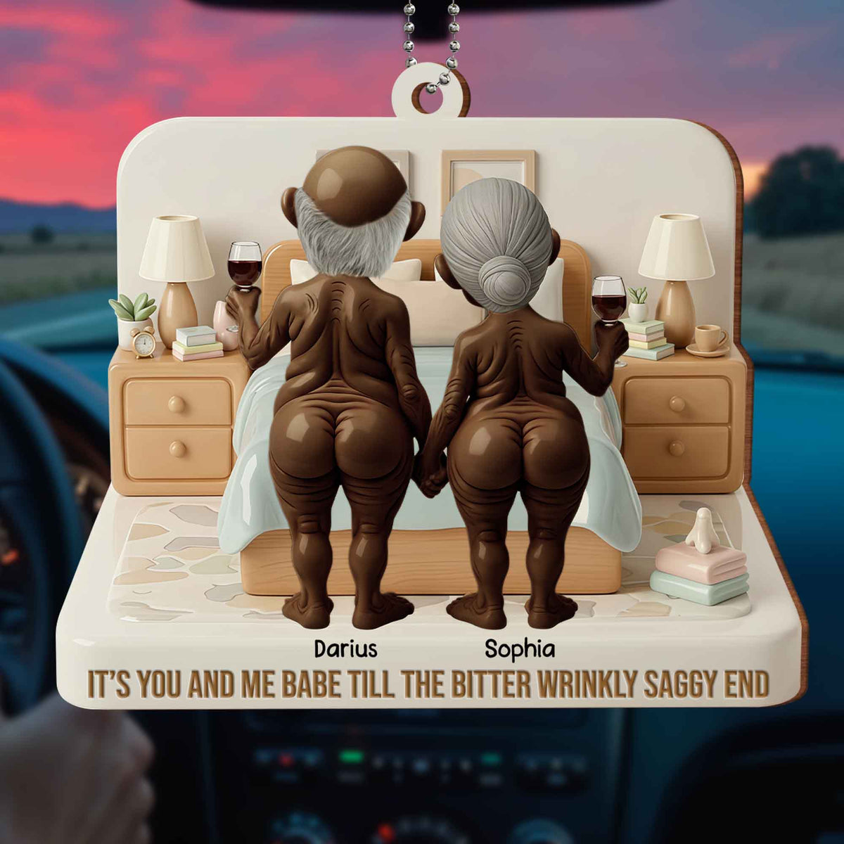It's You And Me Babe Till The Bitter Wrinkly Saggy End, Elderly Couple