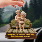 Annoying Each Other Since 1990, Elderly Couple In Love