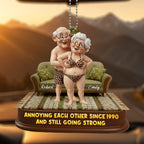 Annoying Each Other Since 1990, Elderly Couple In Love