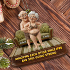 Annoying Each Other Since 1990, Elderly Couple In Love