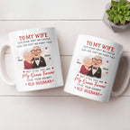 To My Wife You Are My Queen Forever Elderly Couple