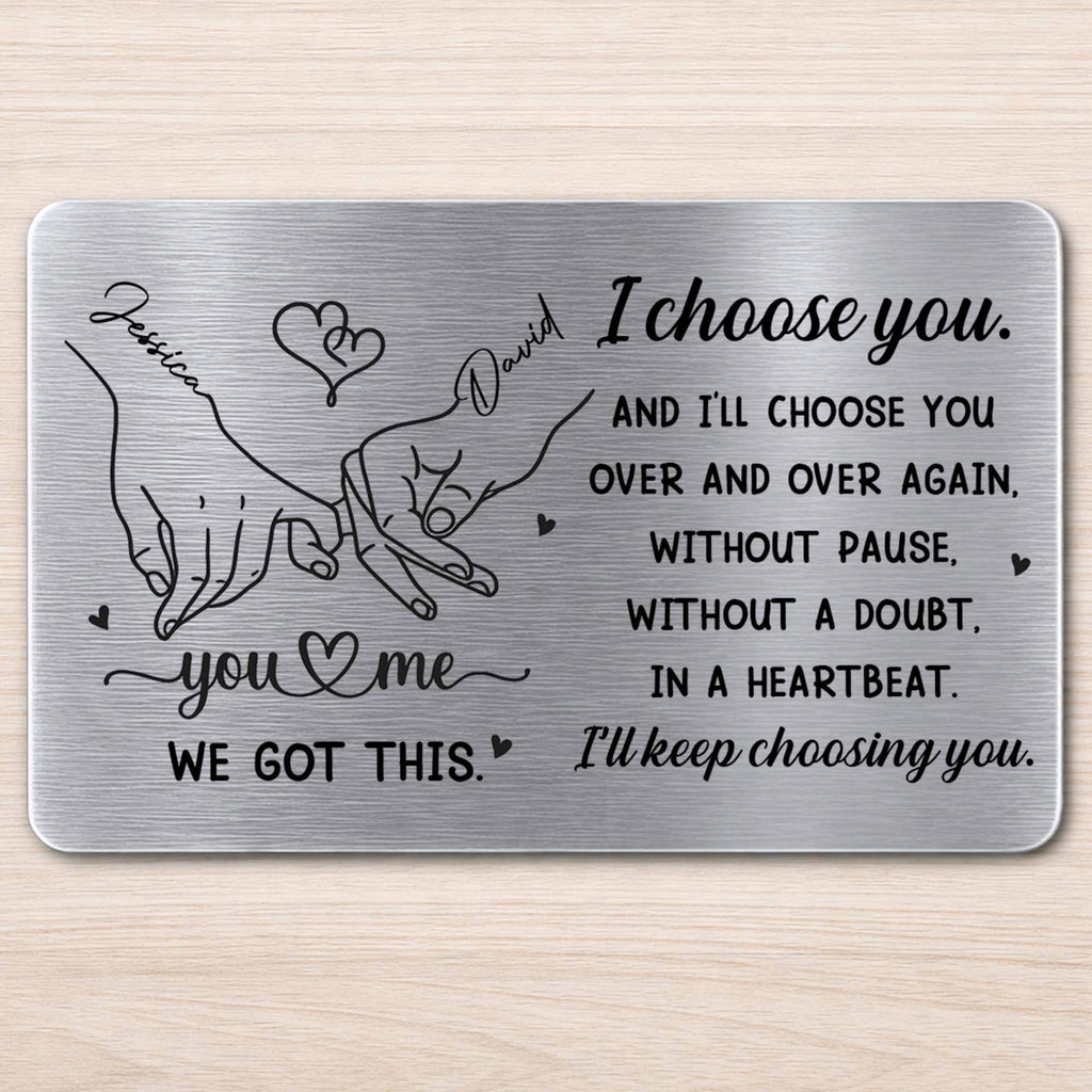 I Choose You Over And Over, Heart And Holding Hands