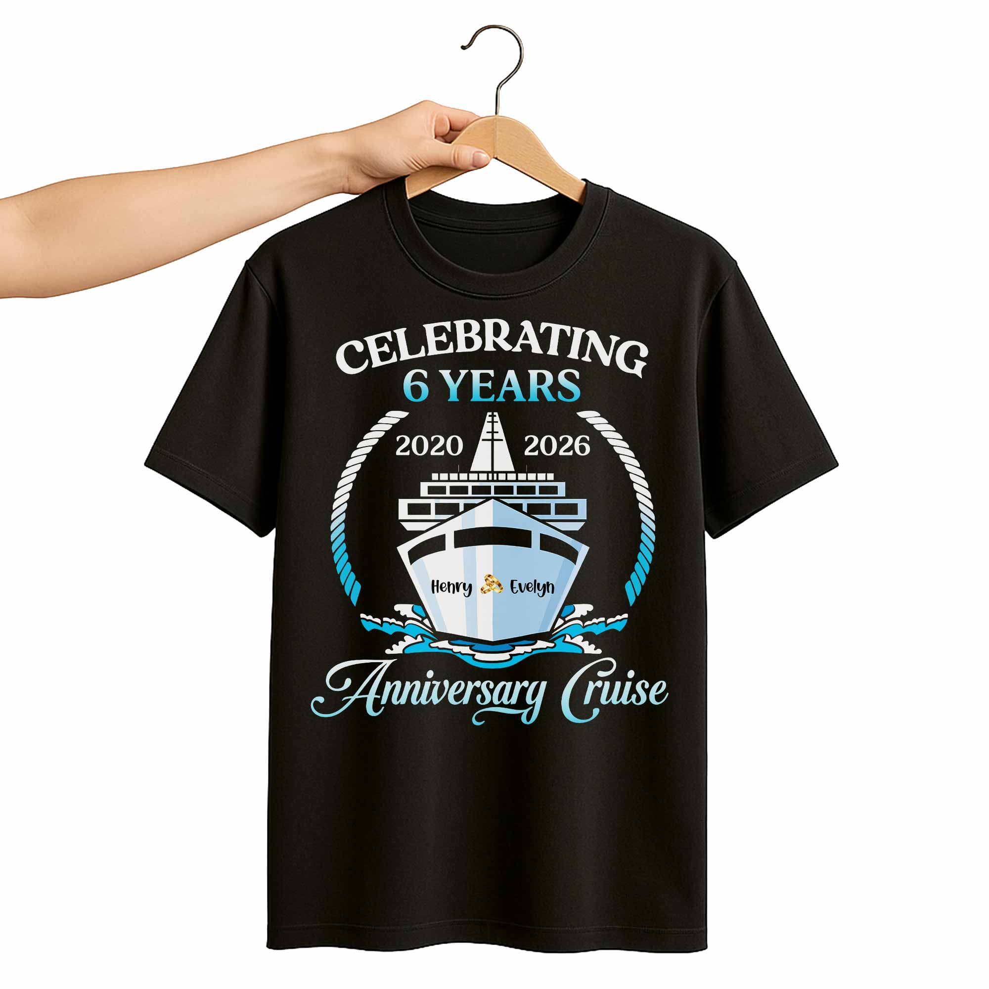 Celebrating 23 Years Anniversary Cruise With Waves and Rope
