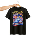We Still Do Wedding Anniversary Cruise Ship With American Flag And Hearts - Personalized Custom Unisex T-shirt, Hoodie - CPL1412_BBAS
