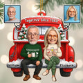 Together Since [Custom Year], Christmas Red Truck Ornament