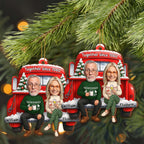Together Since [Custom Year], Christmas Red Truck Ornament