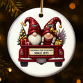 Growing Old Together Gnome Couple Red Truck
