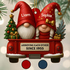 Annoying Each Other Since, Gnomes And Vintage Truck