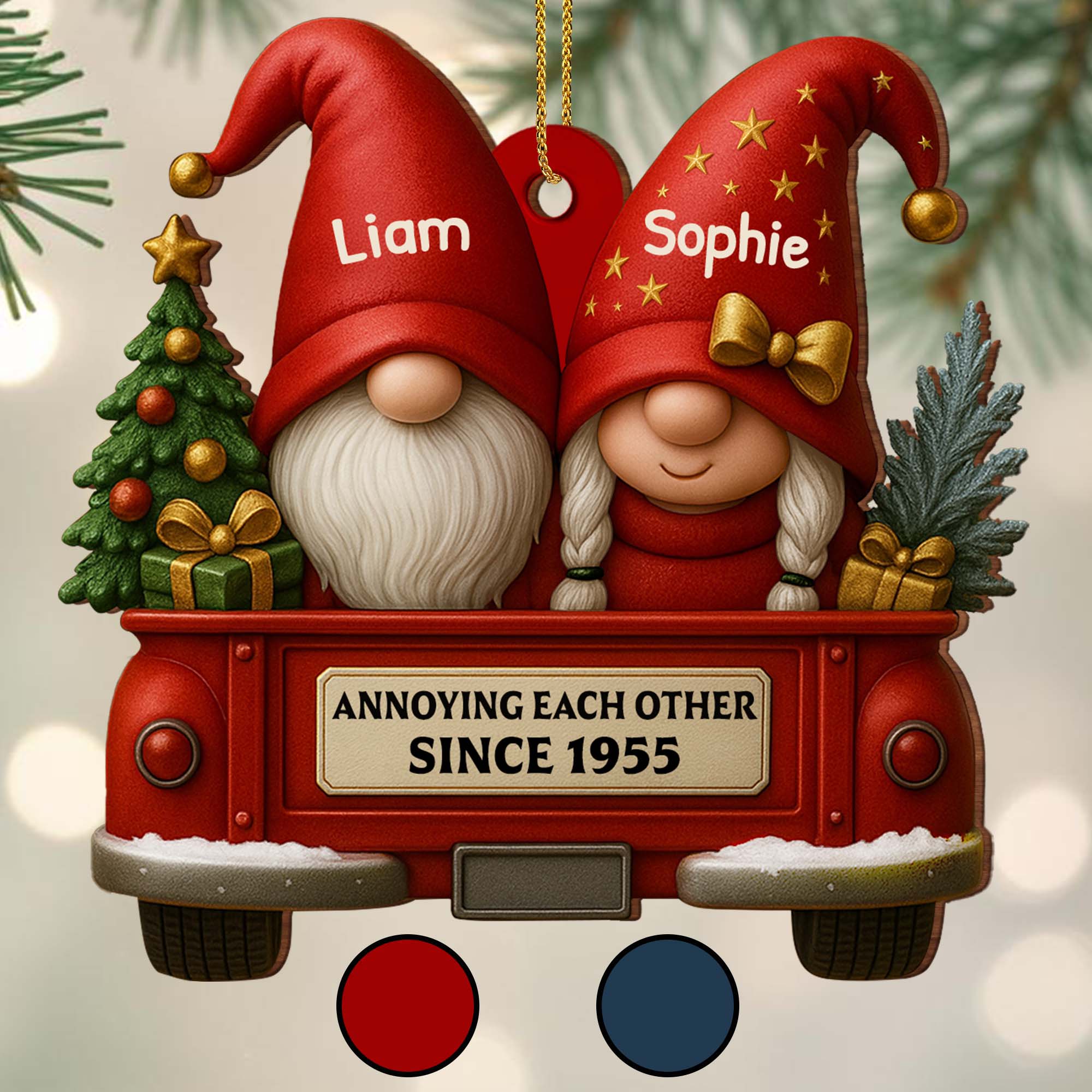 Annoying Each Other Since, Gnomes And Vintage Truck