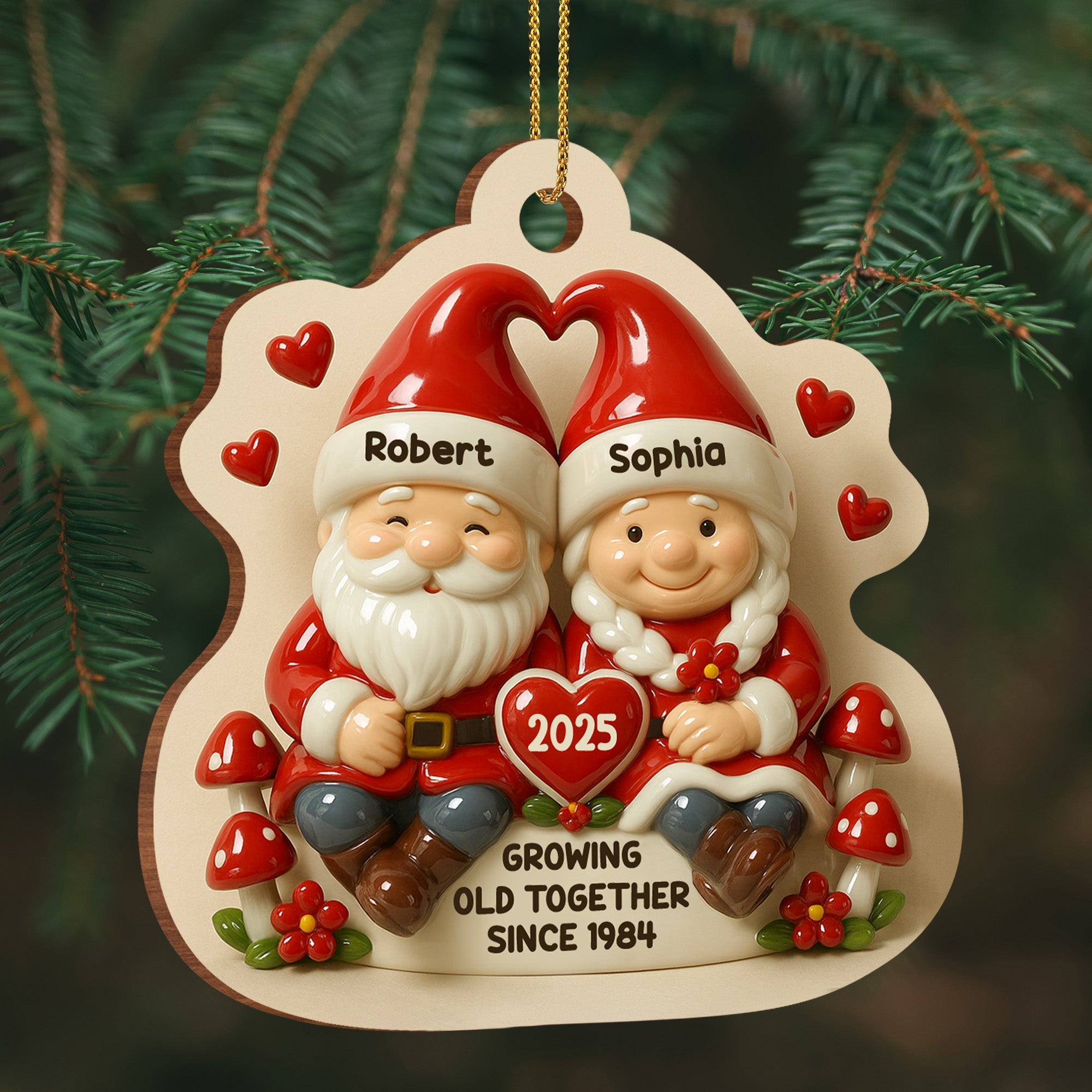 Growing Old Together Since 1984 With Gnomes And Mushrooms