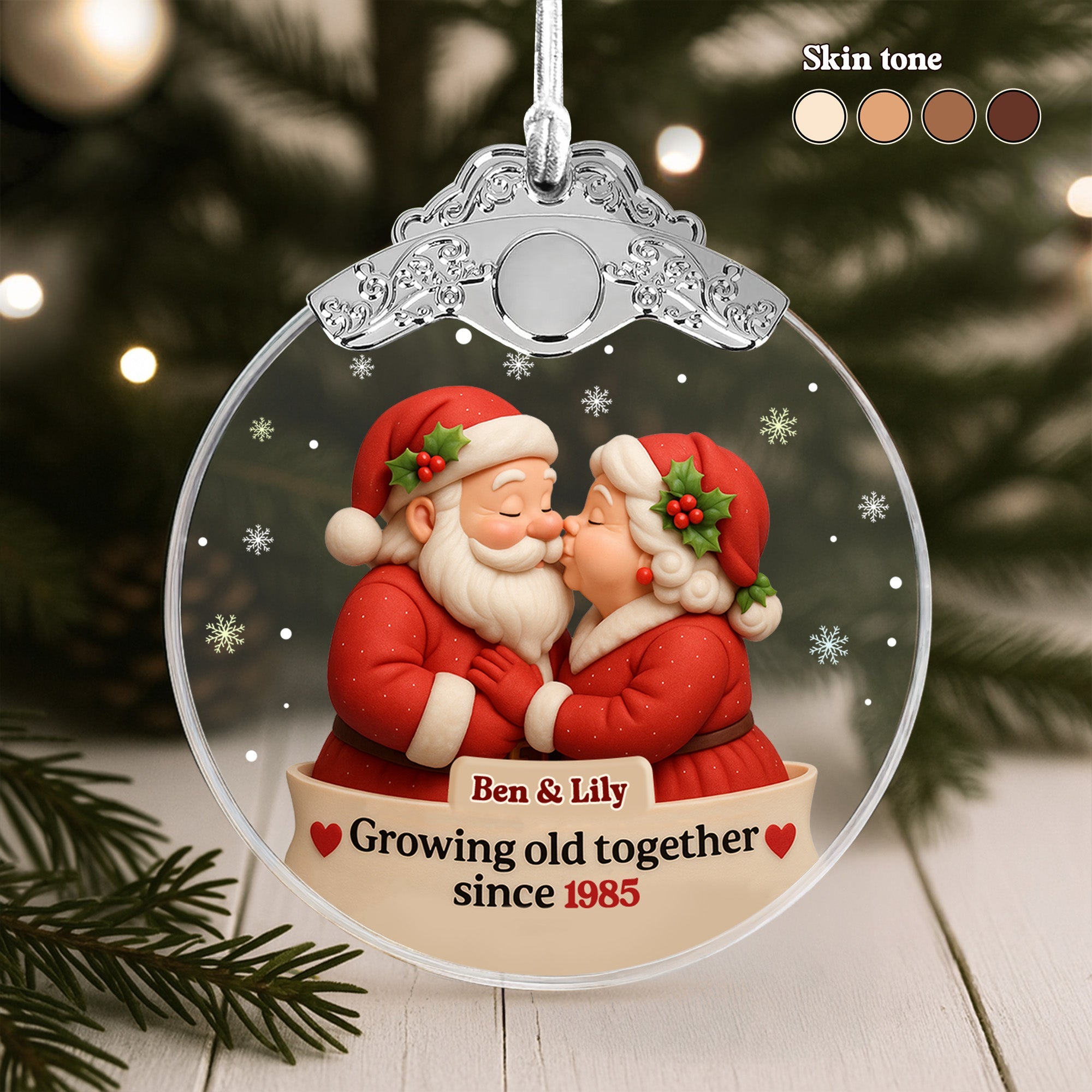 Growing Old Together Santa Claus And Mrs. Claus