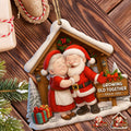 Growing Old Together, Santa And Mrs. Claus Ornament - Personalized Custom Wood Ornament, Custom Shaped - CPL563_WDO