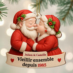 Growing Old Together Santa And Mrs. Claus Ornament