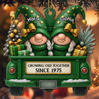 Growing Old Together, Gnomes Truck Christmas Ornament