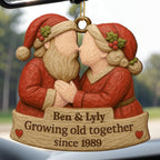 Growing Old Together, Santa Hats And Christmas Outfit