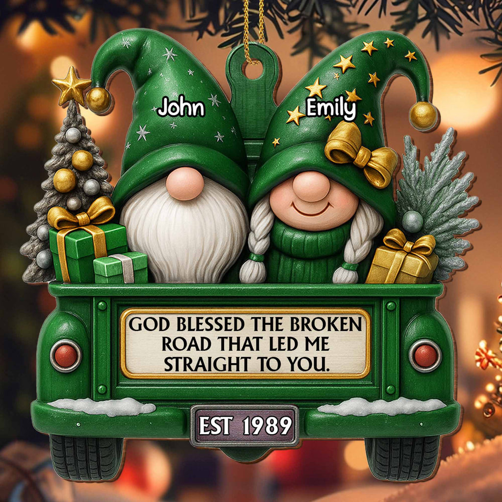 God Blessed The Broken Road That Led Me Straight To You, Christmas Decor