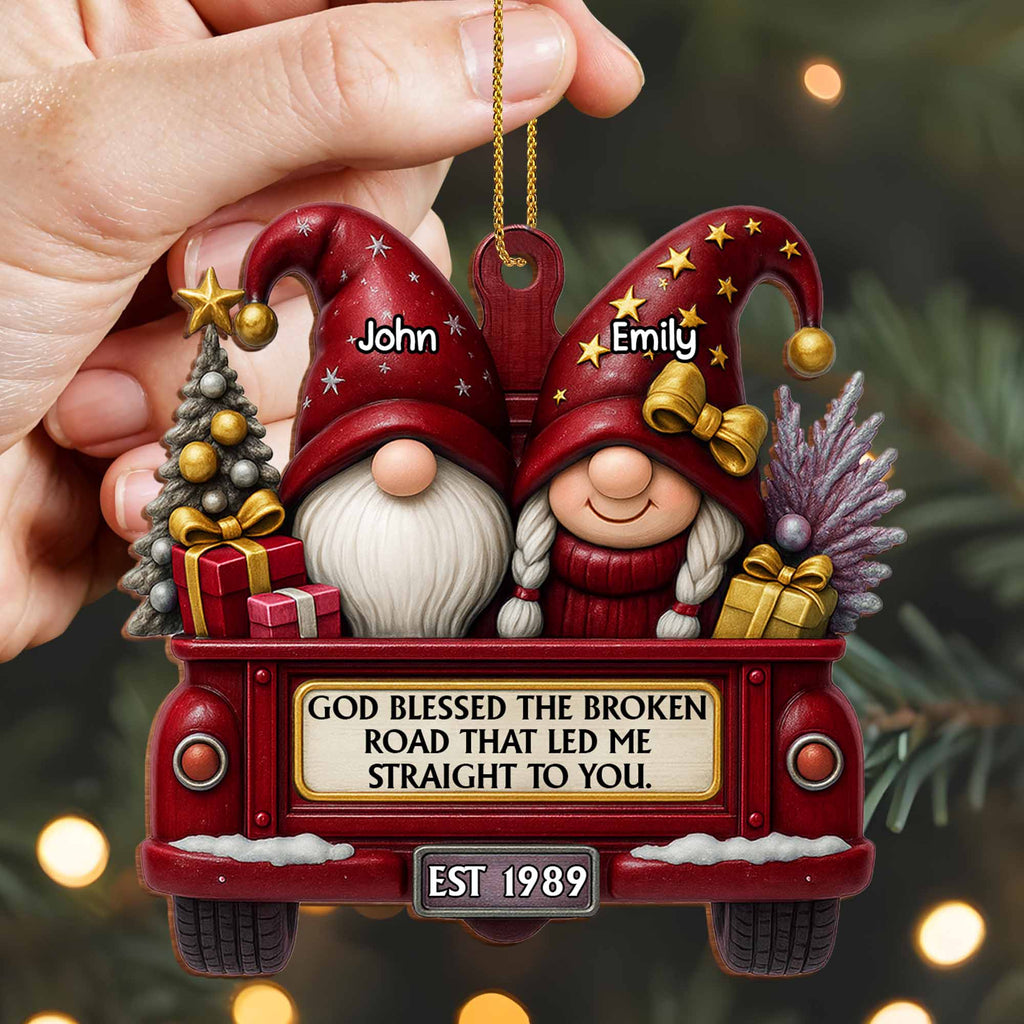 God Blessed The Broken Road That Led Me Straight To You, Christmas Decor