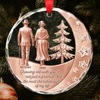 Growing Old With You, Elderly Couple And Christmas Tree