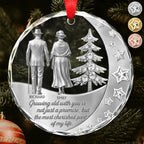 Growing Old With You, Elderly Couple And Christmas Tree